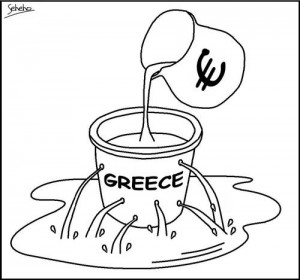 Greek Bailout is a Sieve cartoon