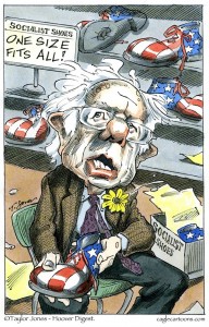Sanders one-size-fits-all shoes cartoon