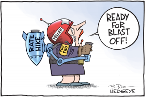 Yellen and Rate Hike cartoon