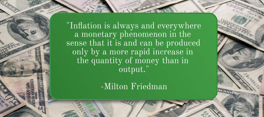 Milton Friedman Quote about Inflation being always and everywhere a monetary phenomenon